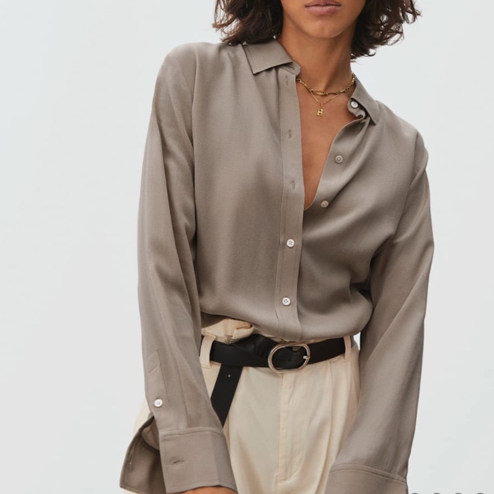 Wilfred Button Up Blouse Dress